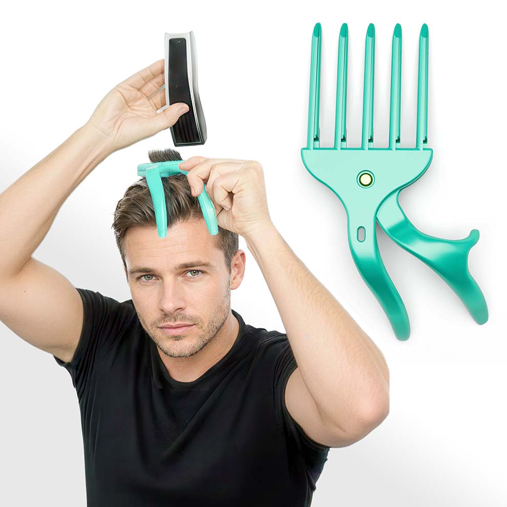 Grip and Trim - Cut your own and other's hair at home. DIY Hair Cutting Tool that saves you time and money.