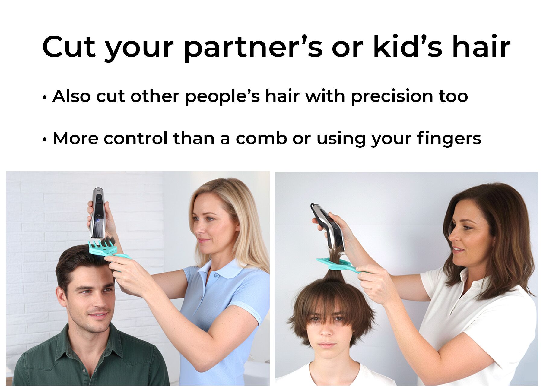 Grip and Trim - Cut your own and other's hair at home. DIY Hair Cutting Tool that saves you time and money. - Image 12