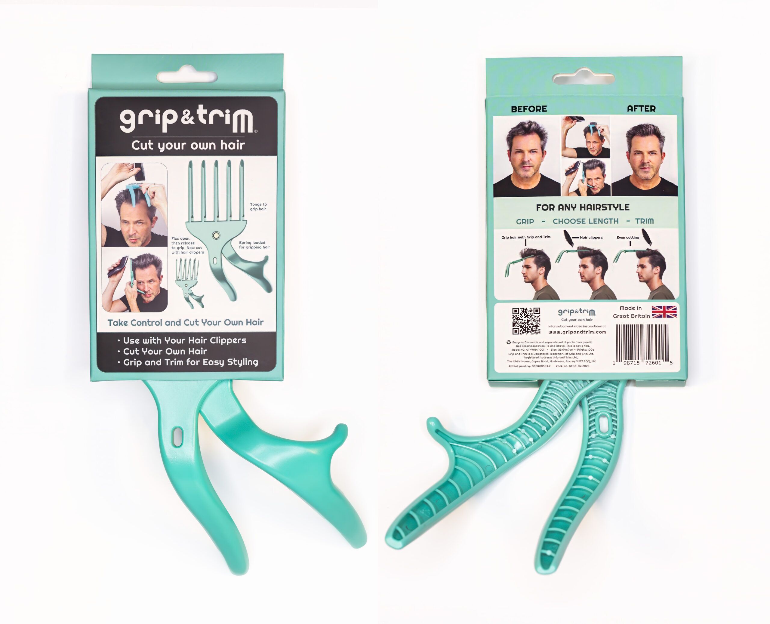 Grip and Trim - Cut your own hair. DIY Hair Cutting Tool that saves you time and money. - Image 9