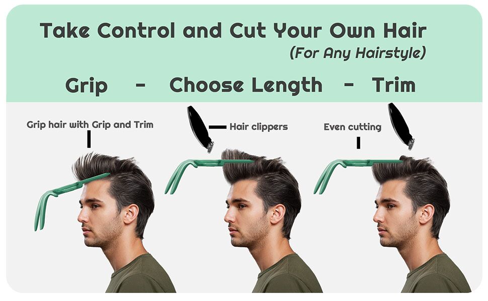 Grip and Trim - Cut your own hair. DIY Hair Cutting Tool that saves you time and money. - Image 8